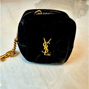 Authentic Saint Laurent YSL Cube Key Ring